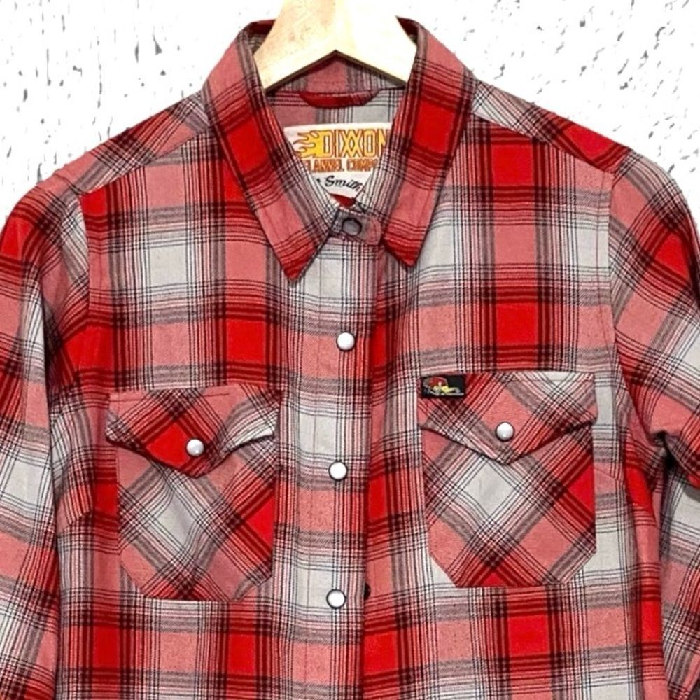 DIXXON Shirt Flannel NEW Clay Smith Pearl Snap Coastal Cowgirl Women’s Size S - Picture 10 of 11